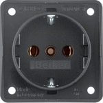 Berker 941852505 Steckdose SCHUKO, mit Schraubklemmen, Integro Modul-Eins&auml;tze,