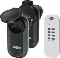 Brennenstuhl Funkschalt-Set RC CE1 0201, 2er Funksteckdosen Set f&uuml;r den