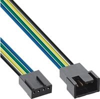 InLine L&uuml;fterkabel Verl&auml;ngerung PWM, 4pol Molex Stecker / Buchse, 0,30m (33328A)