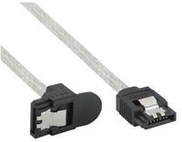InLine SATA 6Gb/s Kabel rund, mit Lasche, gewinkelt, 0,5m (27305X)