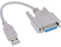InLine USB Adapter Kabel, USB Stecker A auf 15pol Buchse (33101)