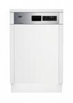 Beko DSS28021X Teilintegrierter Geschirrsp&uuml;ler, 45 cm breit, 11 Ma&szlig;gedecke, Auto