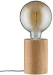 Paulmann Neordic Tischleuchte Talin E27 max. 20W, Holz, braun (79640)