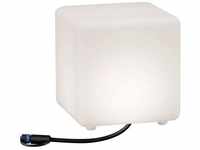 Paulmann Plug & Shine LED Lichtobjekt Cube HxBxT 200mm IP67 3000K 2,8W, weiß (94180)