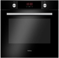 Amica EBX 943 610 SM EEK: A Einbaubackofen, 60 cm breit, 77 L, SteamClean, Umluft, 9