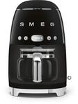 Smeg DCF02BLEU 50s Style Filter-Kaffeemaschine, 10 Tassen, LED-Display-Programmuhr,