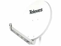 Televes S75QSD-W Aluminium Sat-Reflektor, weiß (790204)