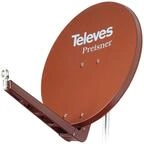 Televes S85QSD-Z QSD85 Aluminium Sat-Reflektor, 85x95cm, ziegelrot (790303)