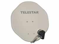 Telestar ALURAPID 45 Offset-Parabolantenne 45 cm mit Twin LNB, beige...