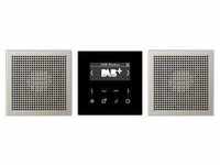 Jung DABES2 Smart Radio DAB+ Set Stereo, aluminium-schwarz