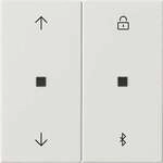Gira 536703 System 3000 Jalousie- und Schaltuhr BT, System 55, reinwei&szlig; gl&auml;nzend