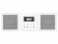 Jung DABLS2WW Smart Radio DAB+ Set Stereo, 2 Lautsprecher, alpinweiß