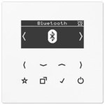 Jung DABLSBTWW Smart Radio DAB+ mit Bluetooth, DAB-Frequenzbereich 174 MHz bis 240