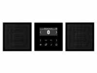 Jung DABLS2BTSW Smart Radio DAB+ mit Bluetooth - Set Stereo, 2 Lautsprecher, schwarz