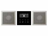 Jung DABES2BT Smart Radio DAB+ mit Bluetooth - Set Stereo, aluminium-schwarz