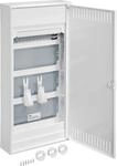 Hager VA48NW Volta Multimedia Kleinverteiler, Aufputz, 4-reihig, 48 PLE, IP30, mit