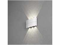 Konstsmide Chieri LED-Wandleuchte, 230V, 6x1,2W, 3000K, weiß (7853-250)