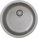 Respekta Portland Edelstahlsp&uuml;le, rund, 1 Becken, &Oslash; 39 cm Beckendurchmesser,