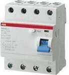 ABB F204A-80/0,03 FI-SCHALTER 4pol. 80A 30mA, Typ A (2CSF204101R1800)