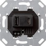 Gira 236900 Einsatz USB-Spannungsversorgung, 2fach Ausg&auml;nge, Typ A / Typ C