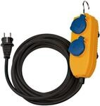 Brennenstuhl Baustellenkabel IP54 mit Powerblock, 4 Schuko Steckdosen, 10m