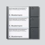 Siedle Vario TM 612-3 DG Tasten-Modul, dunkelgrau-glimmer (200038761-00)