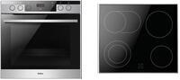Amica EHCX 933 600 E Einbauherd-Set mit Glaskeramikkochfeld, 60 cm breit, 77L,