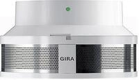 Gira 233702 Dual Q Rauchwarnmelder, Sockel 230 V, wei&szlig;