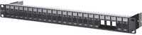 METZ CONNECT 130920-BKKE Keystone 19 Zoll Modultr&auml;ger 1HE 24 Port schwarz