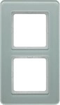 Berker 10126079 Rahmen, 2-fach, senkrechte und waagerechte Montage, Q.7, Glas