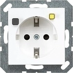 Jung A5520.30WW FI-SCHUKO-Steckdose, 30mA, Serie AS/A, alpinwei&szlig;