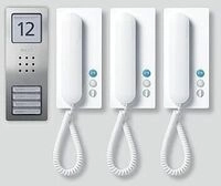 Siedle CA 812-3 E/W Audio-Set Compact, 4 Ruftasten, edelstahl geb&uuml;rstet