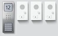 Siedle CAB 850-3 E/W Audio-Set Basic, 4 Ruftasten, edelstahl geb&uuml;rstet