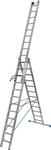 Krause 131676 Stabilo Vielzweck-Leiter +S, Aluminium, 3x12 Stufen