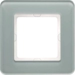 Berker 10116079 Rahmen, 1-fach, senkrechte und waagerechte Montage, Q.7, Glas