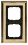 Busch-Jaeger 1722-836 Abdeckrahmen, Busch-dynasty&reg;, 2-fach Rahmen, Messing Poliert