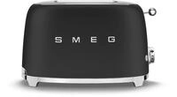 Smeg TSF01BLMEU 50s Style Toaster, 950 W, 2-Schlitze, 6 R&ouml;ststufen, schwarz matt
