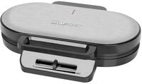 Clatronic WA 3745 Waffelautomat, 1200W, 2 Backfl&auml;chen, antihaftbeschichtet,