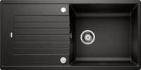 Blanco Zia XL 6 S Granitsp&uuml;le mit Ablauffernbedienung, reversibel, schwarz (526023)
