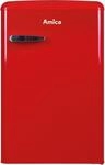Amica VKS 15620-1 R Retro Vollraumk&uuml;hlschrank, 88 cm H&ouml;he, 120 L, chili red