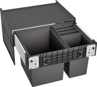 Blanco Select II XL 60/3 Abfallsammler, 1 x 30 L und 2 x 8 L Eimer, grau (526205)