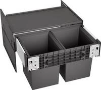 Blanco Select II Compact 60/2 Abfallsammler, 2x 17L Eimer, grau (526207)