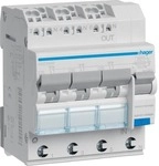Hager ADZ366D Fehlerstrom-Leitungsschutzschalter, FI/LS-Schalter, 3X 1P+N 6kA C-16A
