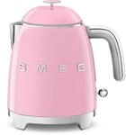 Smeg KLF05PKEU 50s Style Mini-Wasserkocher, 1400W, 0,8L, cadillac pink