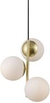 Nordlux Lilly Pendelleuchte, 3x40 Watt, IP20, E14, Messing/wei&szlig; (48603035)