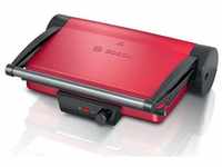 Bosch TCG4104 Tischgrill, 2000W, Grillfläche: 328 x 238mm mm, Ober-Unterhitze, rot