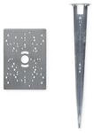 Trio Erdspie&szlig; EARTH SPIKE &ndash; 9960-07, nickel matt