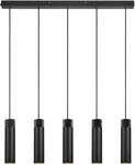 Nordlux Tilo 5-Spot Pendelleuchte, GU10, IP20, 5x15W, dimmbar, Metall, schwarz