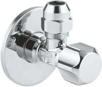GROHE Eckventil 1/2 mit Quetschverschraubung Rosette, 10mm, chrom (22018000)