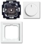 Busch-Jaeger 6523 UJ-84-102 Drehdimmer LED Komplettset, future linear, studiowei&szlig;